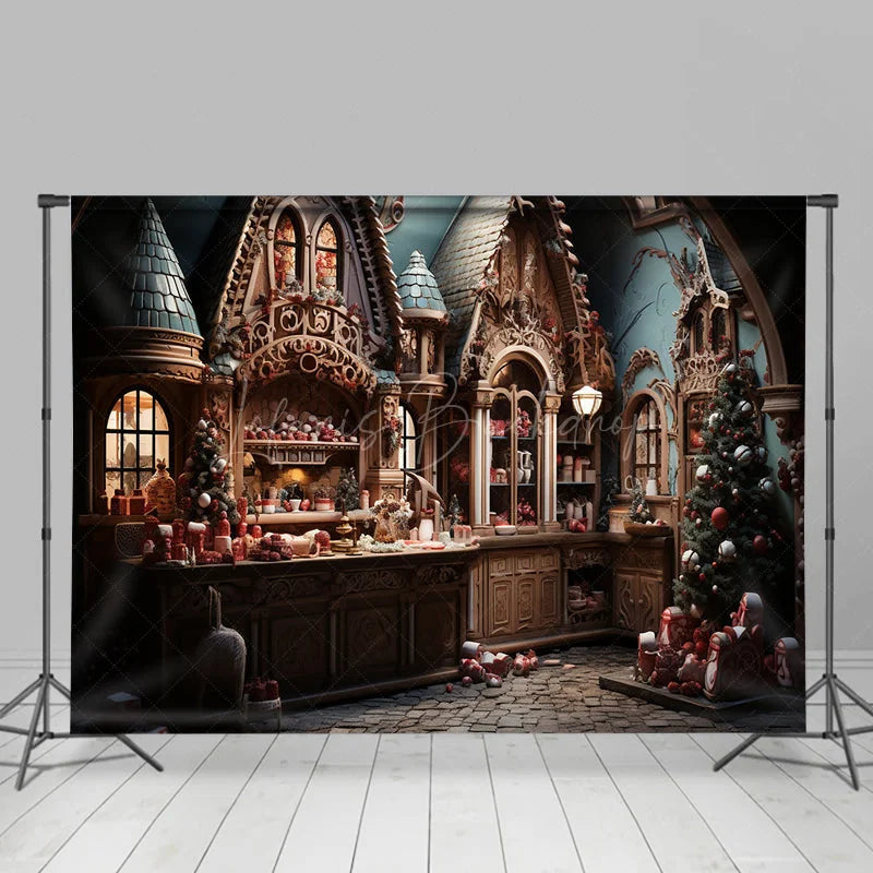 Lofaris Christmas Decoration Bar Counter Holiday Backdrop