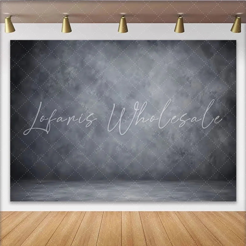 Lofaris Dark Gray Abstract Textured Photography Backdrop Distressed Concrete Floor Studio Background for Professional Portrait
