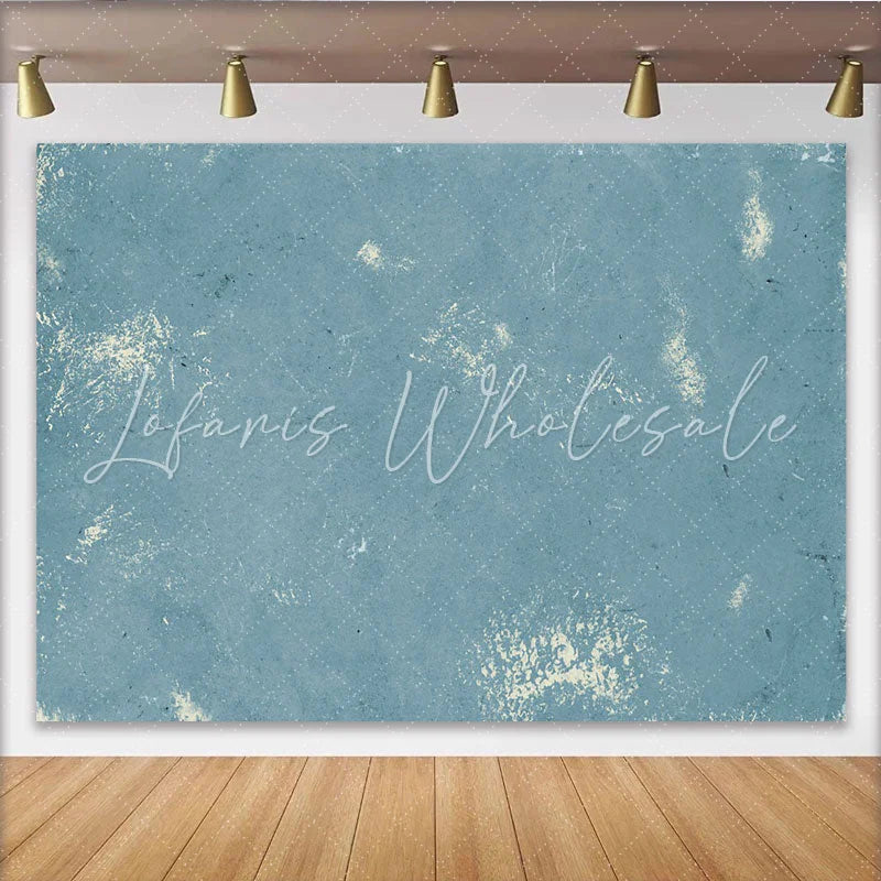 Lofaris Dusty Blue Scratched Texture Backdrop Abstract Painted Wall Photography Background Studio Portrait Prop