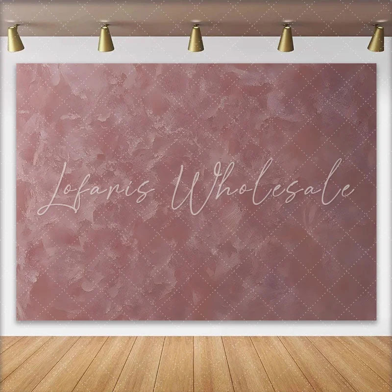 Lofaris Dusty Rose Abstract Textured Backdrop Pink Plaster Photography Background Professional Studio Prop