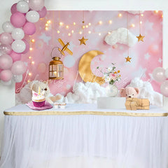 Lofaris Elegant Pink and Purple Rose Cake Smash Backdrop Balloon Garland and Wood Panel Background Girls Birthday