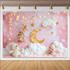 Lofaris Elegant Pink and Purple Rose Cake Smash Backdrop Balloon Garland and Wood Panel Background Girls Birthday