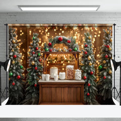 Lofaris Glitter Light Candy Bar Christmas Party Backdrop