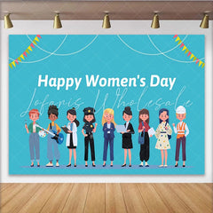 Lofaris Happy Womens Day Photography Backdrop Professional Women Cartoon Photo Background