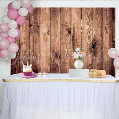 Lofaris Heart Knot Wood Backdrop Rustic Brown Timber Plank Photography Background