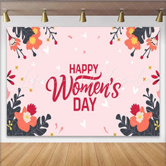 Lofaris International Womens Day Floral Backdrop Hand Drawn Botanical Party Decor Celebrate Women Celebration Background