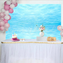 Lofaris Light Blue Abstract Water Photography Backdrop with Rippling Surface Serene Studio Background for Underwater Photoshoot