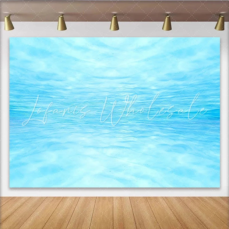 Lofaris Light Blue Abstract Water Photography Backdrop with Rippling Surface Serene Studio Background for Underwater Photoshoot