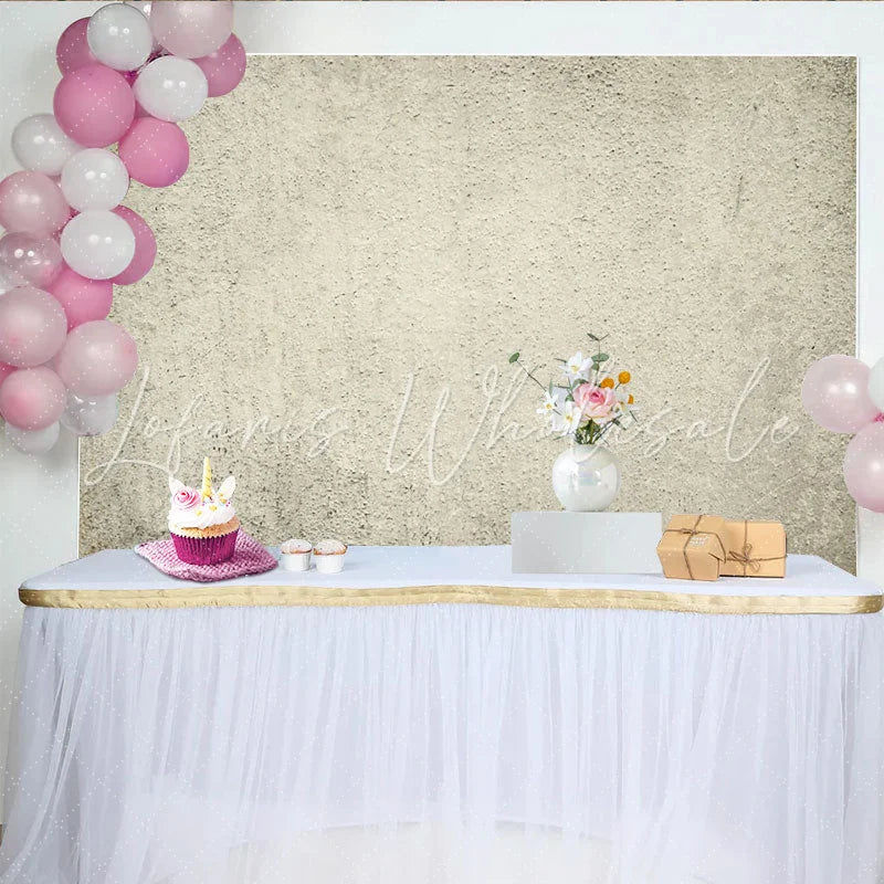 Lofaris Light Grey Concrete Photography Backdrop Rustic Stucco Wall Abstract Textured Portrait Studio Background