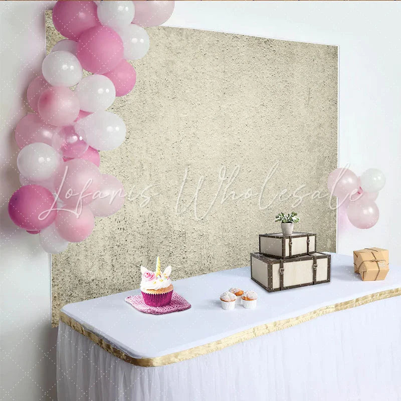 Lofaris Light Grey Concrete Photography Backdrop Rustic Stucco Wall Abstract Textured Portrait Studio Background
