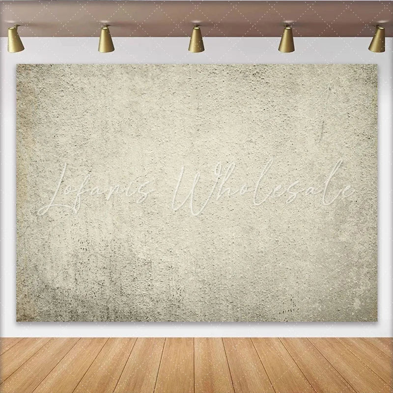 Lofaris Light Grey Concrete Photography Backdrop Rustic Stucco Wall Abstract Textured Portrait Studio Background