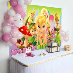 Lofaris Magic Fairy Happy Birthday Backdrop Colorful Pixie Woods Girls Princess Party Photography Background