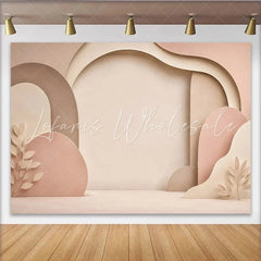 Lofaris Muted Earth Tone Abstract Layered Photography Backdrop Elegant Studio Background for Professional Portrait and Event Decor