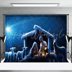Lofaris Nativity Starry Night Jesus Christmas Backdrop