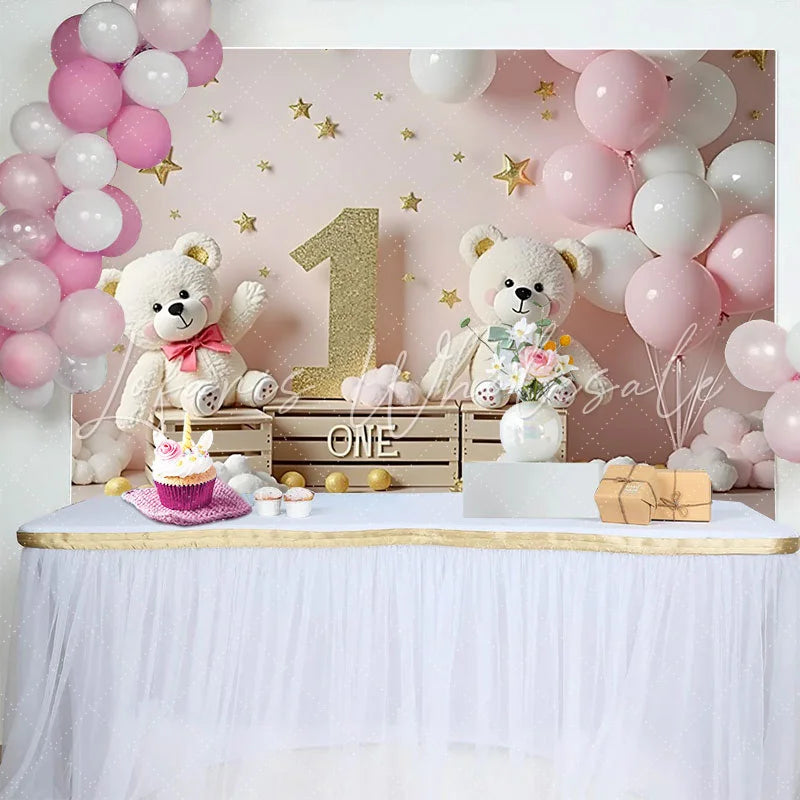 Lofaris Navy Blue and Gold Balloon Arch Birthday Backdrop White and Green Leaf Photography Background Party Decor