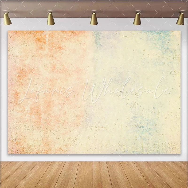 Lofaris Pastel Peach Watercolor Texture Backdrop Soft Abstract Paper Photography Background Newborn Portrait Prop