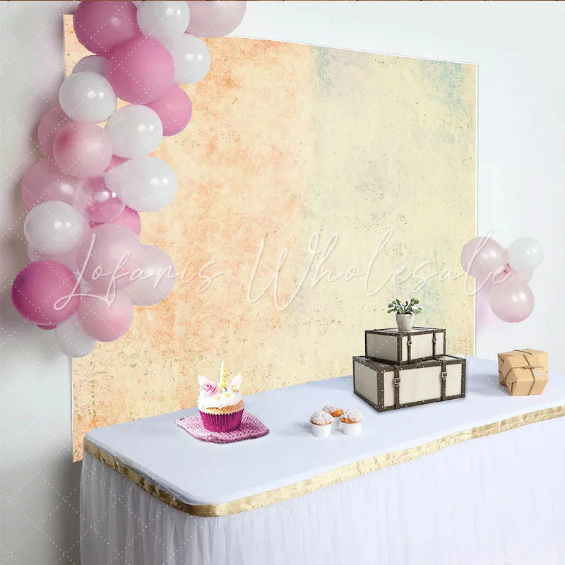 Lofaris Pastel Peach Watercolor Texture Backdrop Soft Abstract Paper Photography Background Newborn Portrait Prop