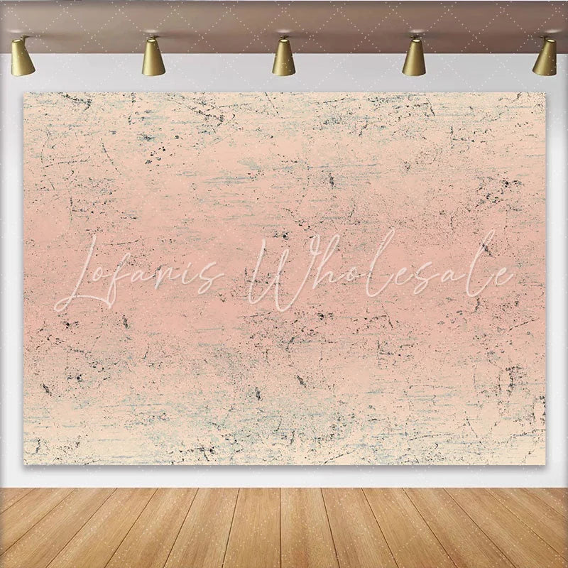 Lofaris Peach Pink Scratched Texture Backdrop Abstract Vintage Wall Photography Background Soft Portrait Prop