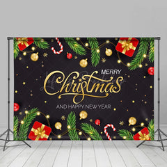 Lofaris Pine Leaves Gifts Merry Christmas New Year Backdrop