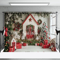 Lofaris Red Holiday Decor Gifts Winter Christmas Backdrop