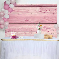 Lofaris Rose Pink Wood Boards Backdrop Vibrant Timber Texture with Screw Details Photography Background