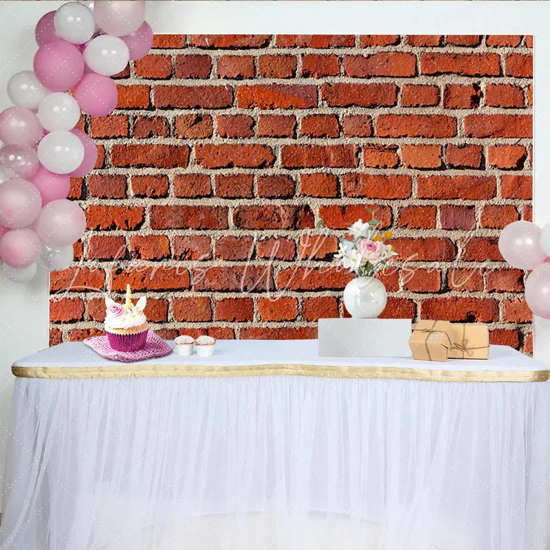 Lofaris Rote Ziegelwand Mauer Textur Rustikaler Hintergrund für Fotostudio und Partys professionelle Fotografie