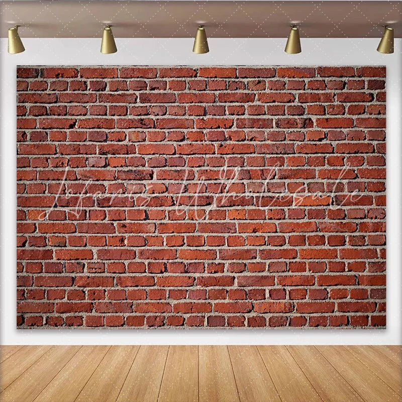 Lofaris Roter Ziegelwand-Hintergrund im rustikalen Stil vielseitige Fotokulisse für Partys Events und professionelle Porträts