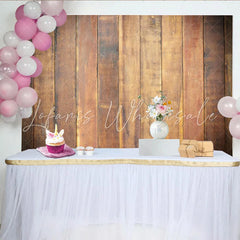 Lofaris Rustic Brown Wood Planks Photography Backdrop Vintage Wooden Board Texture Background for Portrait Studio