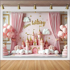 Lofaris Rustic Navy and Brown Balloon Arch Birthday Backdrop Tan and White Photography Background Boy Party Decor