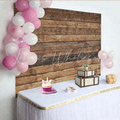 Lofaris Rustikaler Holzhintergrund mit Holzmaserung Vintage-Holzoptik ideal für Hochzeit Geburtstag