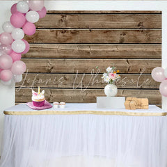 Lofaris Rustikaler Holzplanken-Partyhintergrund natürlicher brauner Texturhintergrund für vielseitige Fotoshootings