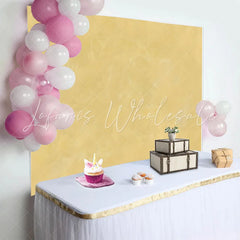 Lofaris Soft Yellow Abstract Textured Backdrop Warm Plaster Photography Background Professional Studio Prop