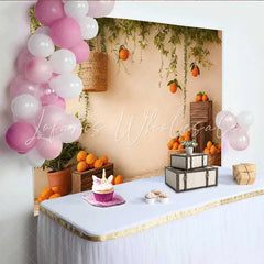 Lofaris Spring Orange Grove Indoor Backdrop Mediterranean Fruit Harvest Photography Background