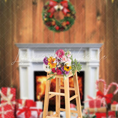 Lofaris Star Garland Decoration Christmas Fireplace Backdrop