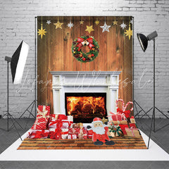 Lofaris Star Garland Decoration Christmas Fireplace Backdrop