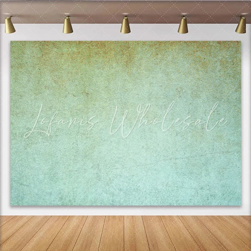 Lofaris Teal Ochre Abstract Backdrop Distressed Fine Art Photography Background