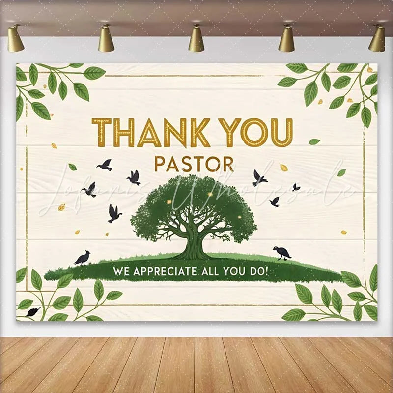 Lofaris Tree of Life Thank You Pastor Appreciation Backdrop Church Event Party Decorations Photography Background