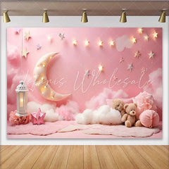 Lofaris Twinkle Twinkle Little Star Photography Backdrop Moon and Clouds Photo Background