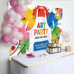 Lofaris Vibrant Art Party Photography Backdrop with Paint Splatters Creative Studio Background for Kids Party Photoshoot