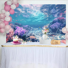Lofaris Vibrant Coral Reef Underwater Photography Backdrop Beautiful Ocean Scene Background for Studio Photoshoot