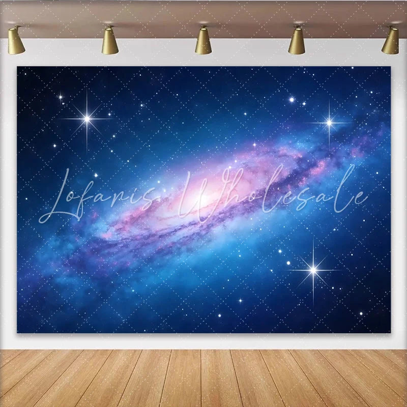 Lofaris Vibrant Cosmic Galaxy Backdrop with Swirling Nebula and Stars Beautiful Space Background for Studio Photoshoot