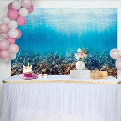 Lofaris Vibrant Underwater Coral Reef Photography Backdrop with Sunlight Rays Deep Sea Ocean Background for Studio Photoshoot