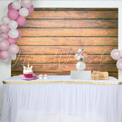 Lofaris Vintage Brown Wooden Plank Backdrop Rustic Wood Texture Photography Background Classic Portrait Prop