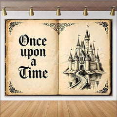 Lofaris Vintage Storybook Once Upon a Time Castle Photography Backdrop Enchanted Fantasy Photo Background for Studio