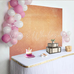 Lofaris Warm Apricot and Ochre Plaster Textured Backdrop Abstract Weathered Wall Photography Background