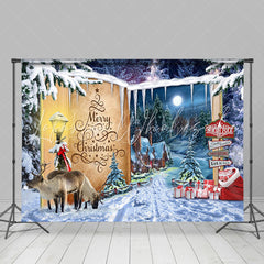 Lofaris Wild Field Signpost Story Book Christmas Backdrop