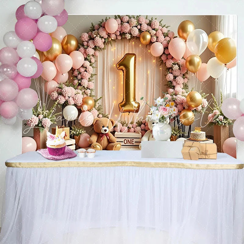 Lofaris Wild One Safari Balloon Garland Birthday Backdrop Jungle Animal and Forest Leaves Background for Boys