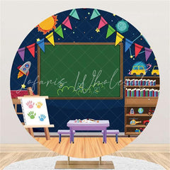 Lofaris Lovely And Round Class Welcome Back To School Backdrop