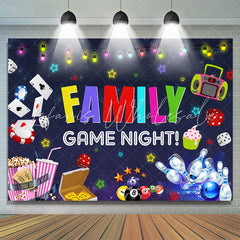Lofaris Lovely Family Game Night Happy Birthday Backdrop