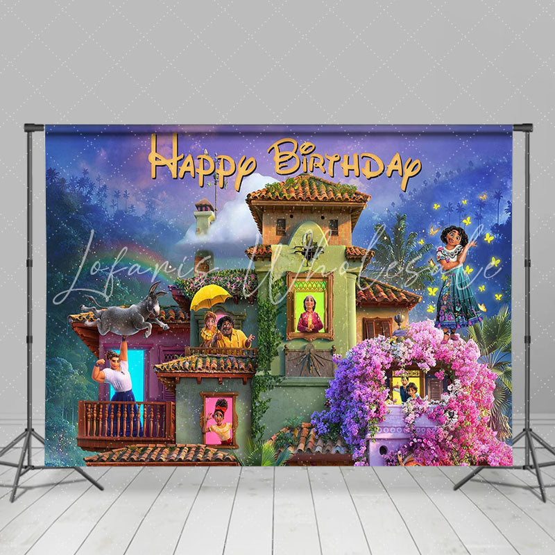 Lofaris Magic Movie Birthday Party Backdrop For Girls Decoration